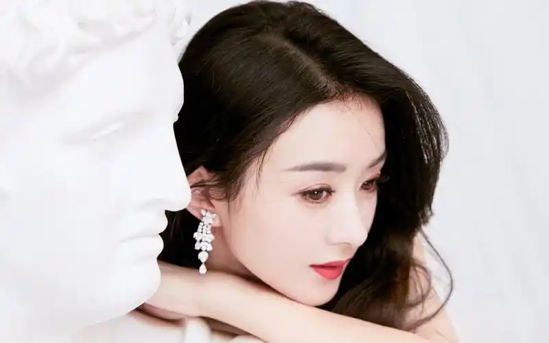 赵丽颖性感黑裙写真桌面壁纸