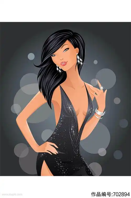 精美人物素材矢量图