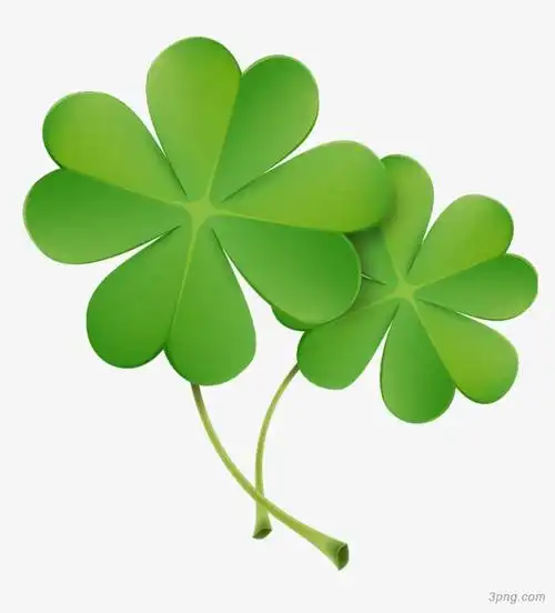 四叶草png素材透明免抠图片-动植人物-三元素3png.com
