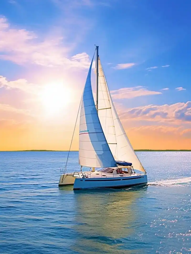 烟台海上帆船9039.9,海上观光整整40分钟,周末节假日通 - 抖音