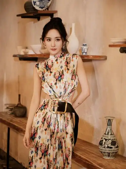 杨幂小水晚宴合照