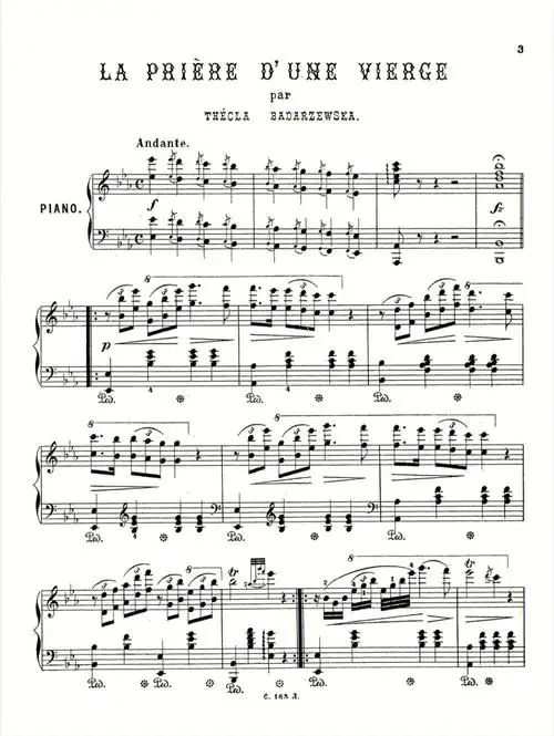 钢琴谱少女的祈祷高清无水印