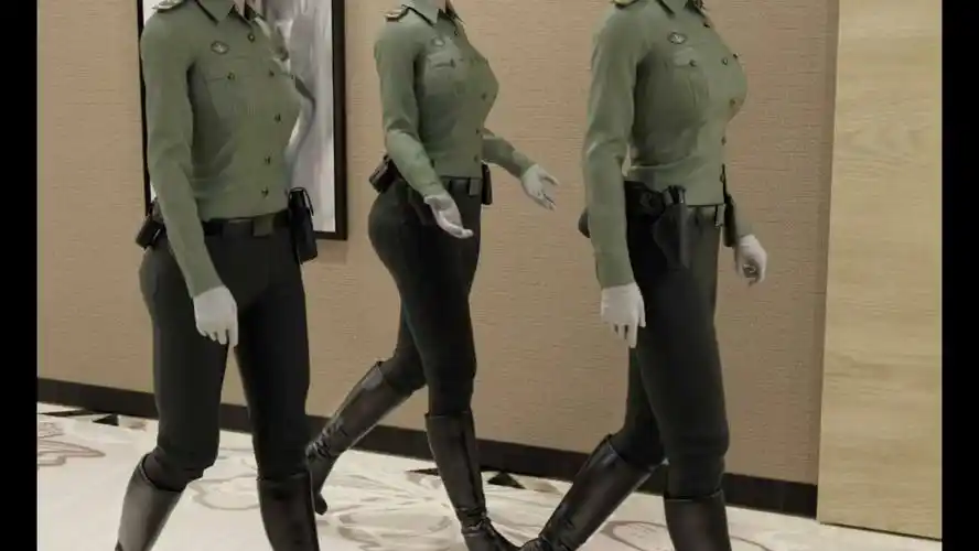 长靴女战士仪仗队漫画,多样风格漫画.