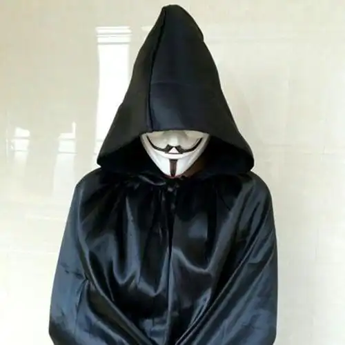 万圣节服装儿童魔法披风巫师袍死神吸血鬼cos黑色斗篷披风ls衣长110cm