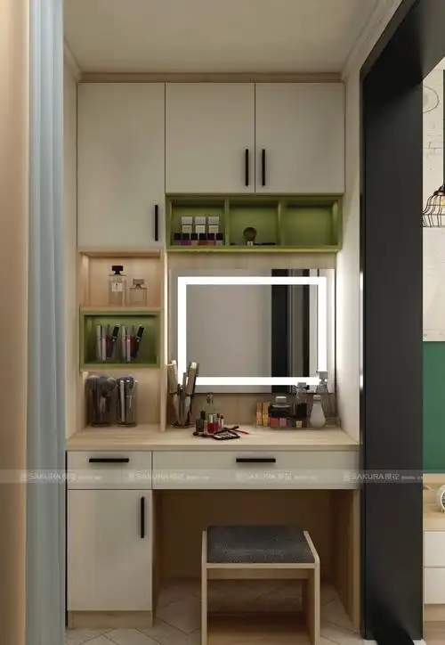 樱花整体厨房衣柜格陵兰北欧系列效果图