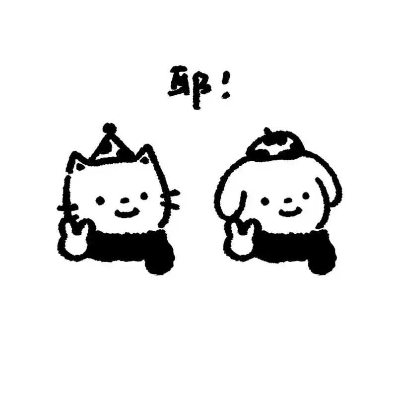 插画|比耶7015头像 今天也更一组情头吧!