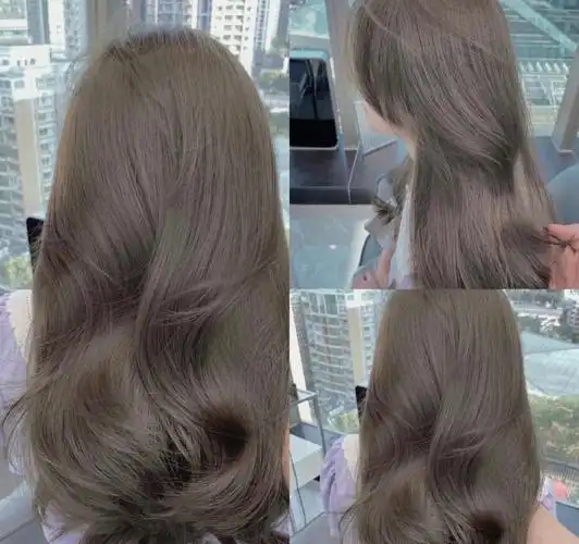 薄荷米棕高级感发色