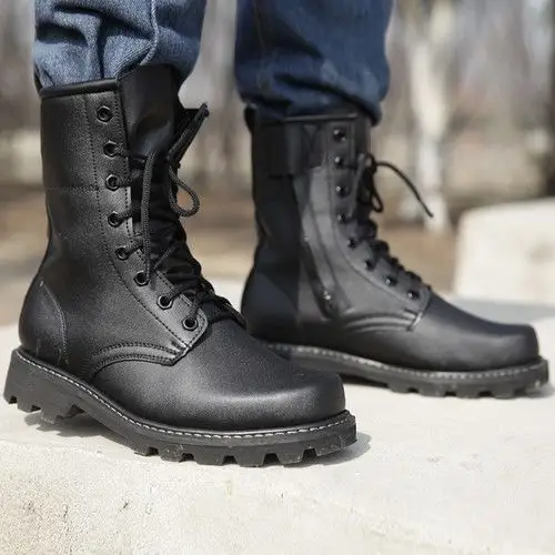 户外特种兵高帮靴子军靴男耐磨作战靴陆战靴沙漠靴马丁靴战术靴男