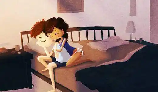 一个晚上肯定没办法一个姿态睡到天亮,当你从他怀里跑出来,翻身背对着