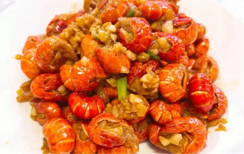 第一次做蒜香00虾尾成功