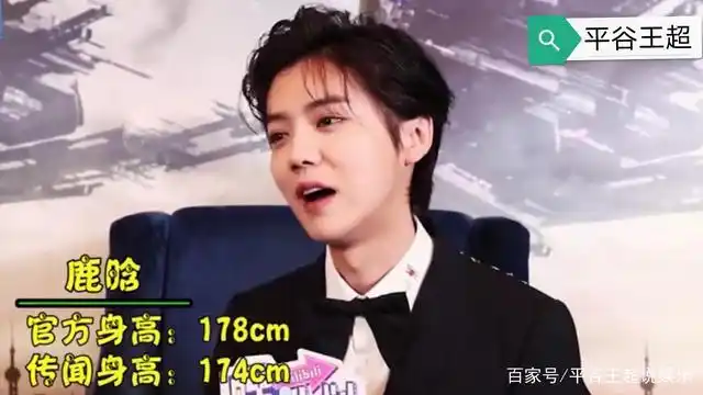 鹿晗官方身高178传闻174cm