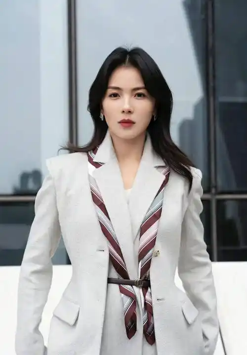 刘涛演绎双色秋冬大衣,浅灰优雅,紫紫显气场_身材_颜色_时尚