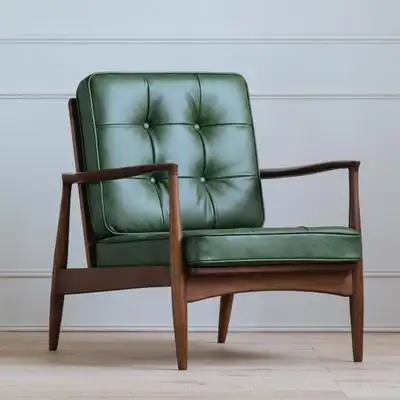 「丹麦椅 / 光阴木器」单人沙发 纯正北欧 头层油蜡皮 经典复刻