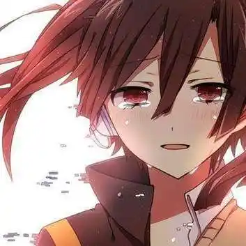 类似于这种动漫人物的哭法的图片就是那种一边笑一边哭但是不是黑化的