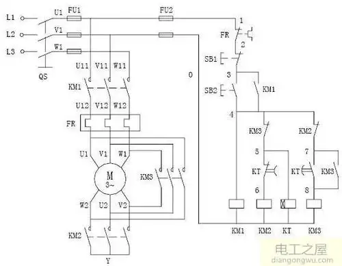 三相电机星三角启动电路(电机星三角接线方法及星三角启动的电路原理