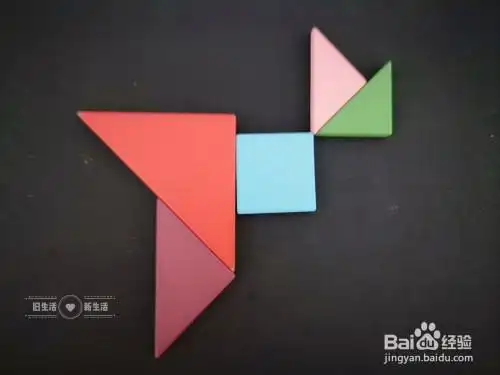 儿童益智七巧板 如何用七巧板拼一只羊(8)