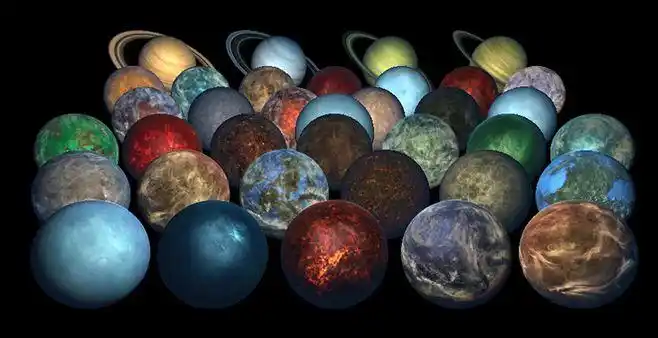 unity3d 行星太阳系地球月球土星金星火星木星海王星冥王星星系