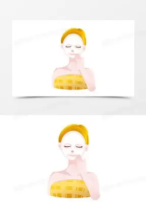 卡通手绘皮肤补水元素