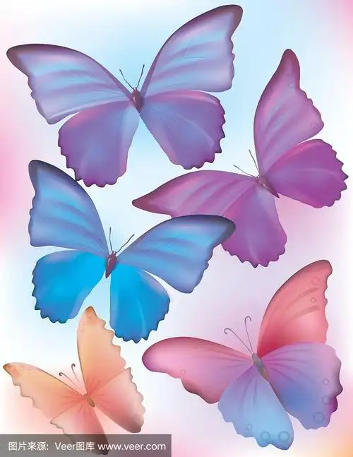 漂亮的蓝色蝴蝶