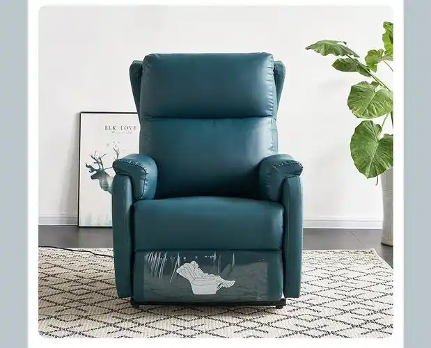 椅功能沙发 北欧仿羊绒布艺沙发椅 老人沙发创意电动智能沙发单人沙发