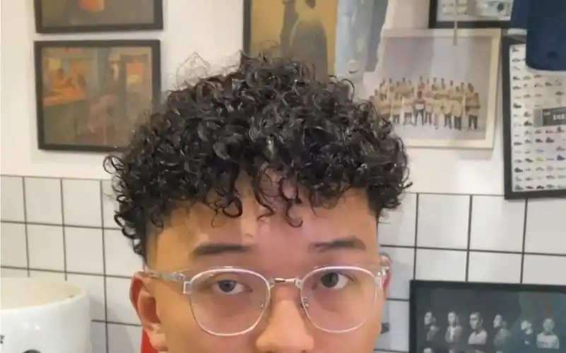 试一试新烫法绵羊卷男士发型男生烫发龙岩爆料leafthebarber羊毛卷