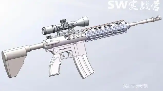 solidworks教程m416突击步枪源文件分享