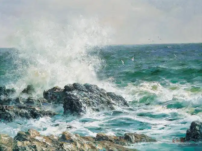 蔡朝阳 - 2010 年作 大海 布面油画