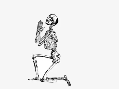 单膝跪地捡垃圾简笔画