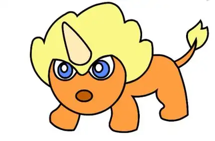 简笔画年兽是怎么画的