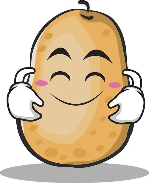 喜怒无常的土豆卡通形象图片素材