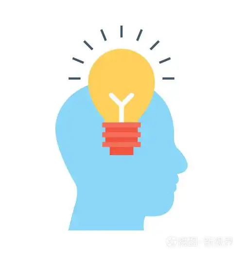 创意思维平面矢量图标