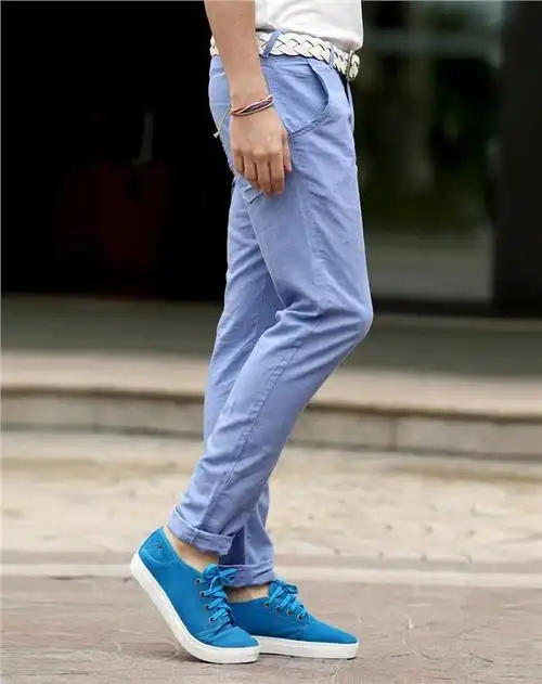 蓝裤子应该怎么搭配