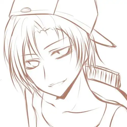 求几张动漫人物(男生)的素描,现代的,不要古代的那种哈!