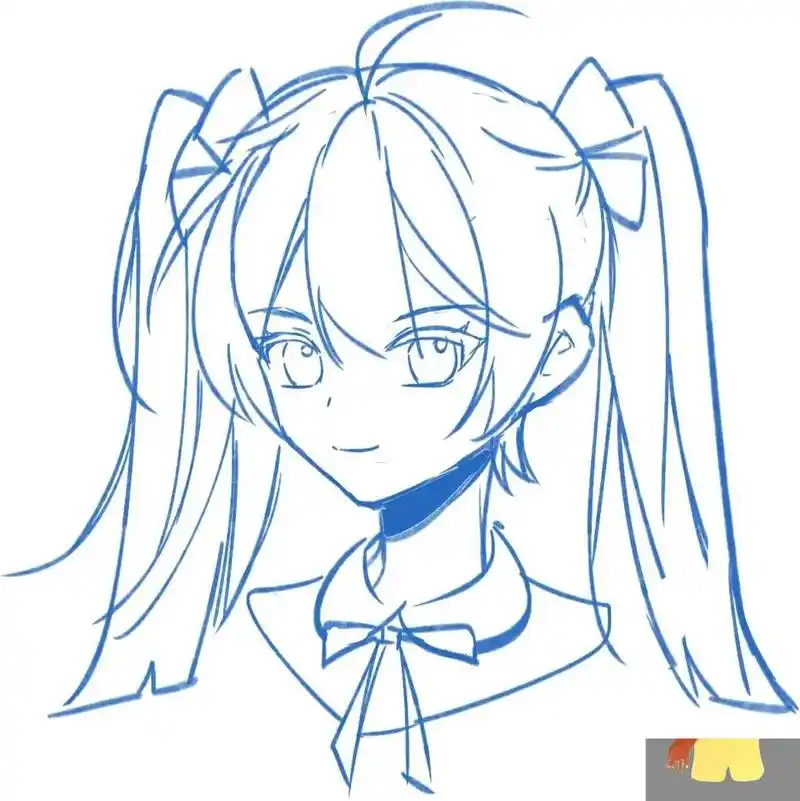 每日无痛跟练打卡|day4 女孩子怎么画 45度侧脸,软萌妹妹这么画!