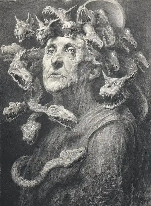 素描要画成这样是要逼死人的节奏,细节恐怖到让人毛骨悚然!