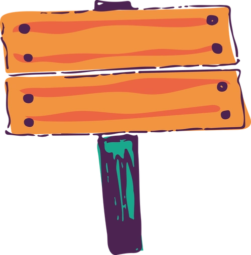 卡通油漆涂抹牌子