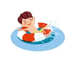 i>通 /i>用节日彩色 i>卡 /i> i>通 /i>手绘儿童游泳