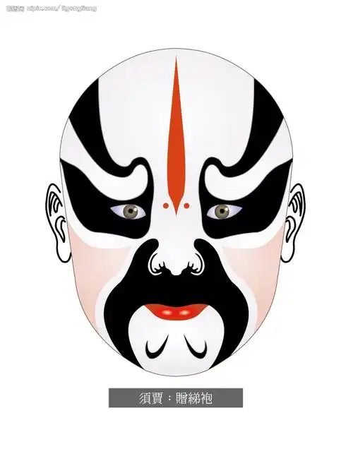 京剧脸谱-08(须贾 赠绨袍)