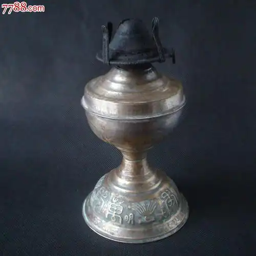 民国·光明牌黄铜美孚灯煤油灯铜灯一盏.