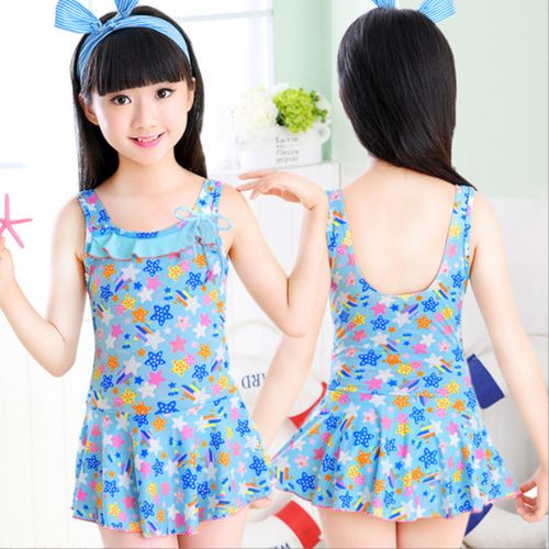 儿童泳衣女连体分体夏季新款公主女孩泳装中大童女童裙式学生泳衣