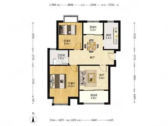 上海松江泗泾泗泾新苑(西区)房东降价200出租 南北通透 前后无遮挡 可