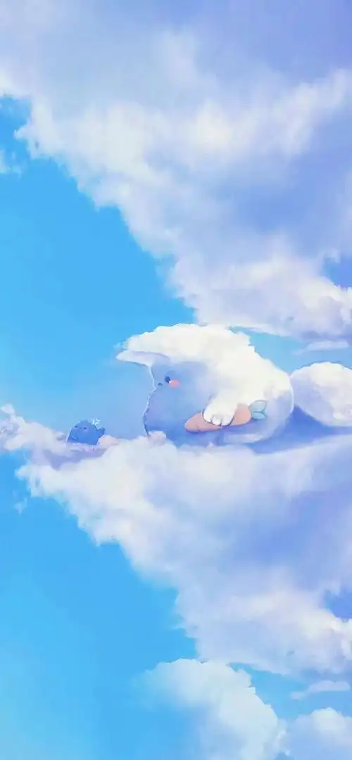 壁纸治愈系蓝色壁纸