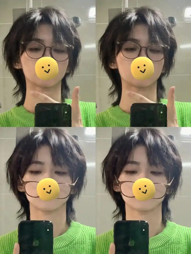 女生可以尝试的少年感日系风格发型高层次鲻鱼头狼尾6015方圆脸女