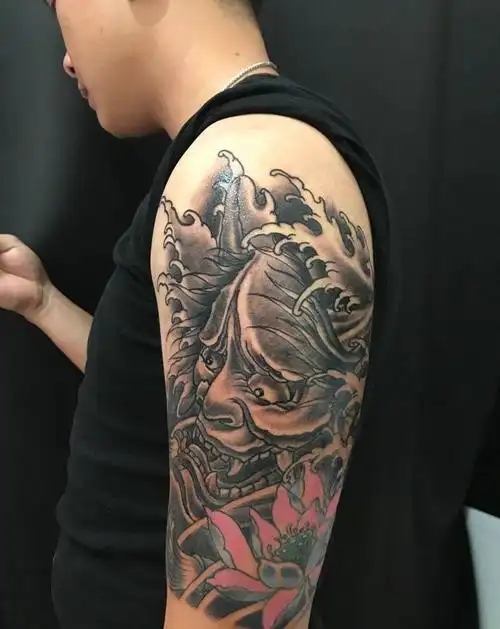 般若8h纹身图片_手臂纹身图案