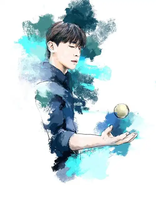 头像素描手绘写意邓伦