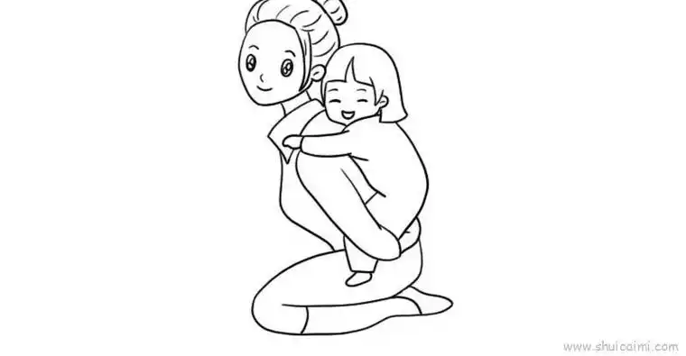 母亲节该儿童画怎么画母亲节该简笔画简单