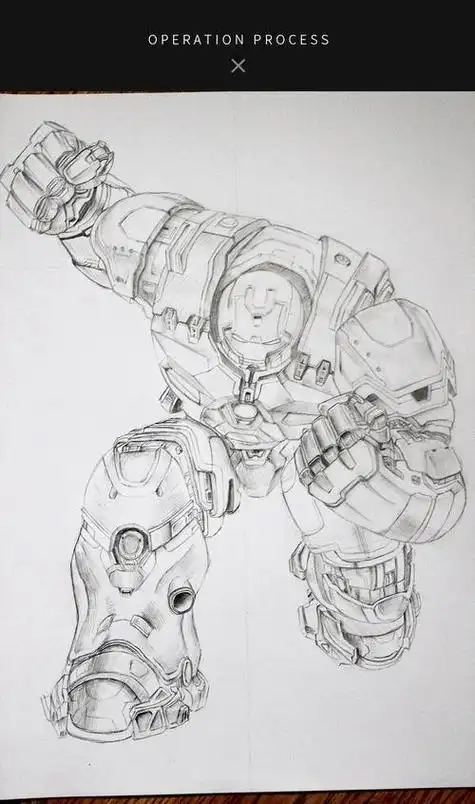 反浩克机甲怎么画简笔画