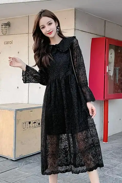 连衣裙黑色长裙