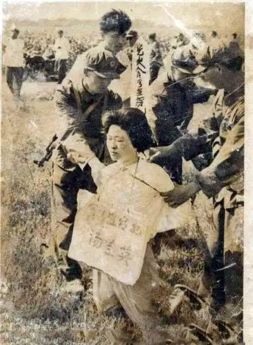 反革命分子",行刑队正执行枪决建国初中共枪毙国民党潜伏特务执行枪决