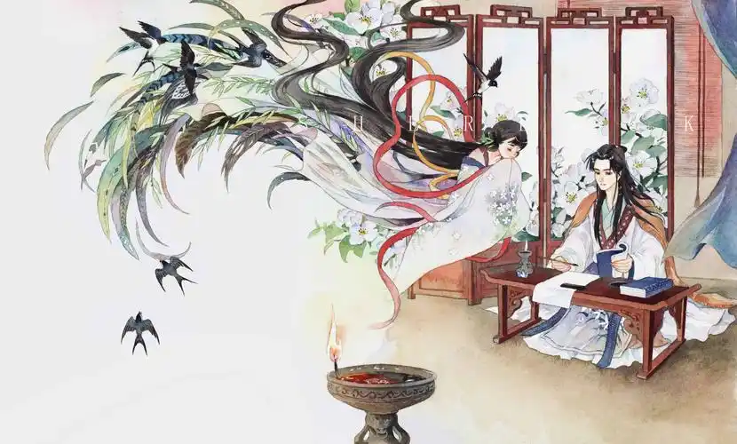 古风水彩美人〕作者 sherlock木南 - 堆糖,美图壁纸兴趣社区